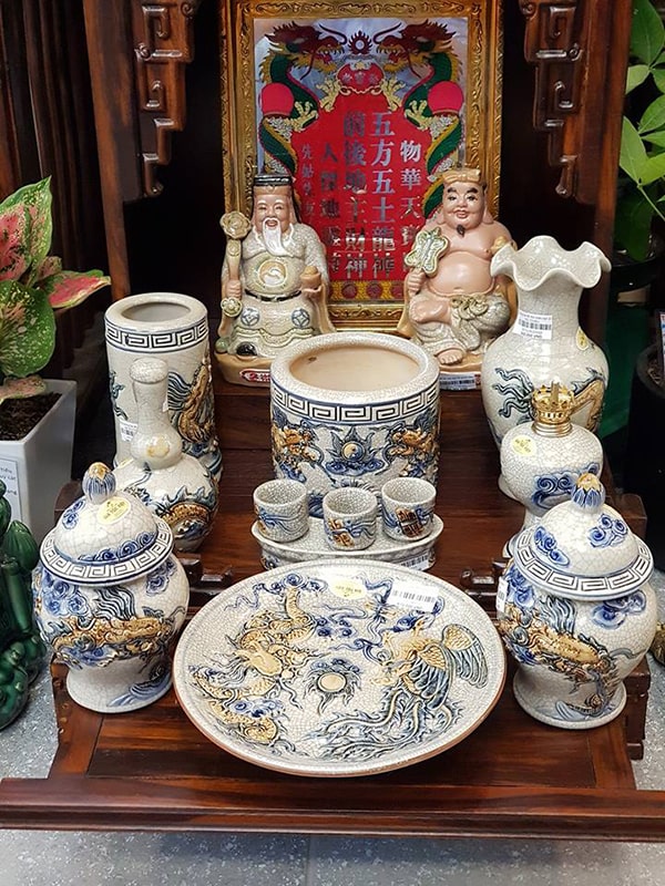 Văn Khấn Bốc Bát Hương Gia Tiên, Thổ Địa, Thổ Công,... 6 bo tho than tai tho dia men ran gia co