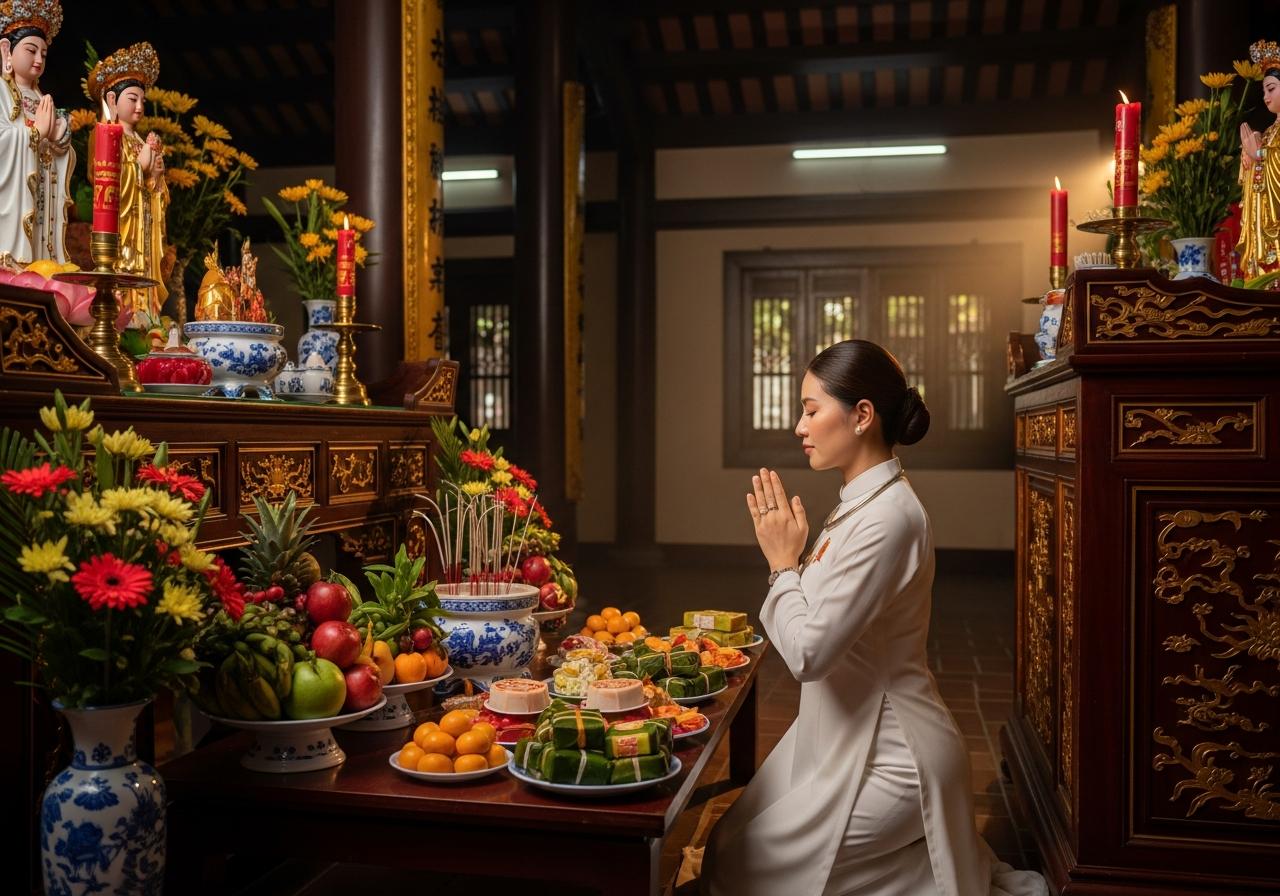 Hướng dẫn nghi thức và sắm lễ dâng ban Mẫu đúng truyền thống