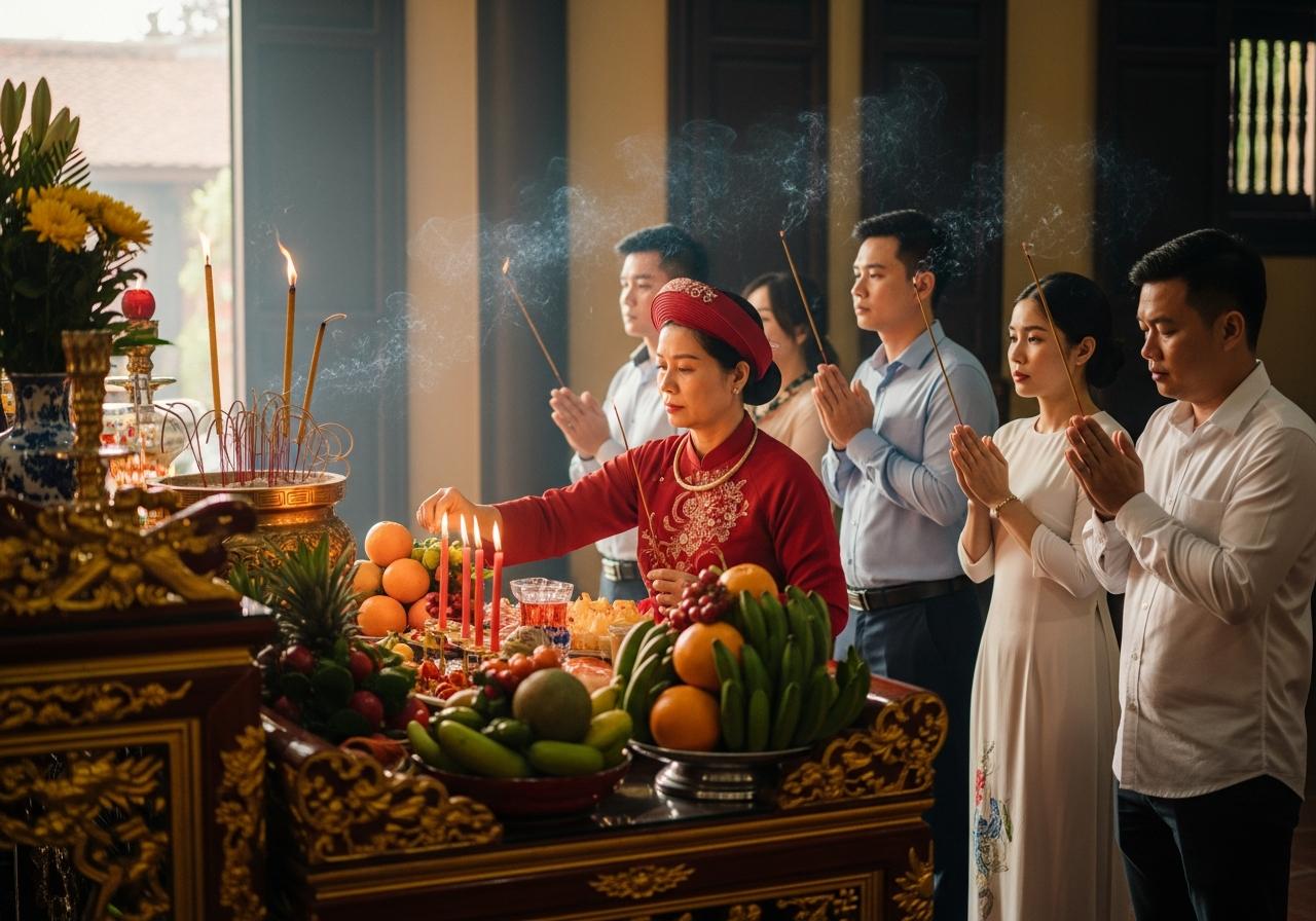 Hướng dẫn sắm lễ và thực hiện nghi thức cúng Bà đúng chuẩn