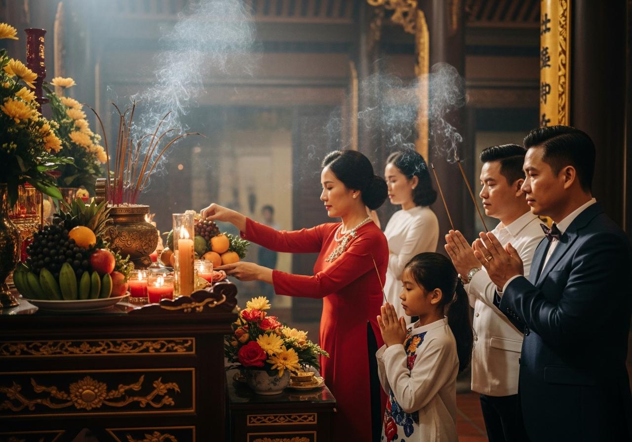 Hướng dẫn sắm lễ và trình tự dâng hương đúng chuẩn tại Chùa Hà